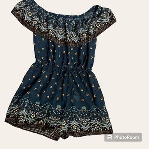 Boho Style Off-shoulder Romper